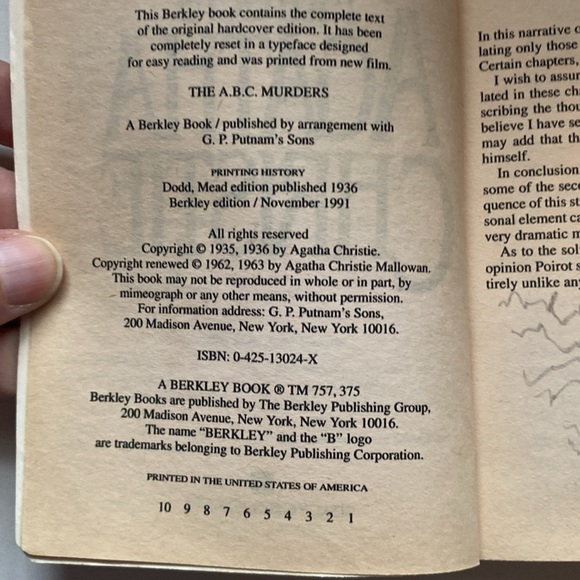 The A.B.C. Murders ~ Book - Picture 8 of 8
